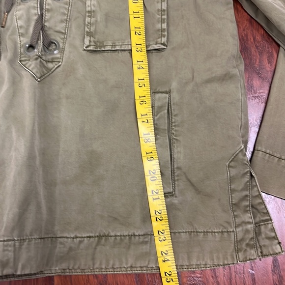 Free people lace up Khaki jacket - Picture 7 of 7